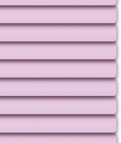 Aluminium Jalousien Für Fenster Und Türen, Metall Jalousie 25mm Horizontal Lamellen Sichtschutz Vorhänge Innen Jalousette 25 45 80 105 130 165cm(Pink)