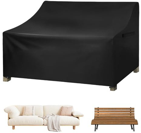 Copertura per panca da giardino, 134 x 70 x 65/94 cm, in tessuto Oxford 420D, impermeabile, antivento, resistente ai raggi UV, copertura per mobili da giardino