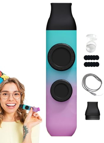 Kazoo para | Instrumento Musical Portátil para Todos,Kazoo Doble Membrana Antiestrés para Clases de Música, Cumpleaños, Navidad y Ocio Creativo