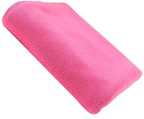 Mikrofaser Haartrocknungshandtuch Rosa, Schnell Trocknend, Saugstark | Mehrzweck Reinigung, Weich Hautfreundlich, 30x70cm, für Boden und Möbel