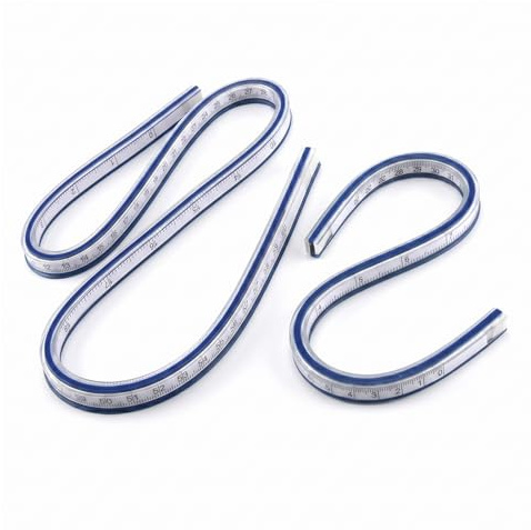 YAOYYG 2 Piezas Regla Curva Flexible, 30cm y 60cm Regla Flexible