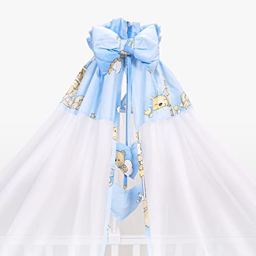 Chiffon-Baldachin für Babywiege/Kinderbett, Baldachin Nur - Nicht Baldachin Halter Inbegriffen - Muster 4