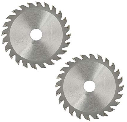 Kreissägeblätter, 24 Zähne, Hartmetall, Drehwerkzeug, Trennscheibe für Holzschneiden, 85 x 15 mm, 2 Stück