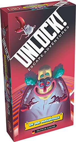 Asmodee, Unlock! – In der Mausefalle, Familienspiel, Rätselspiel, 1-6 Spieler, Ab 10+ Jahren, 60+ Minuten, Deutsch