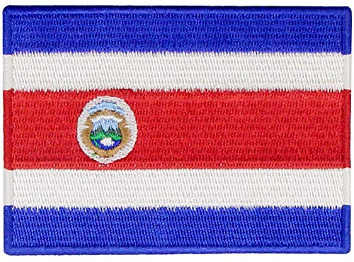 Die Republik Costa Rica Flagge National Bestickter Aufnäher zum Aufbügeln/Annähen
