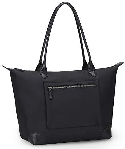 DORIS&JACKY Tote Bag For Women Large Lightweight Designer Leather Nylon Work Shoulder Bag And Foldable Travel Purse