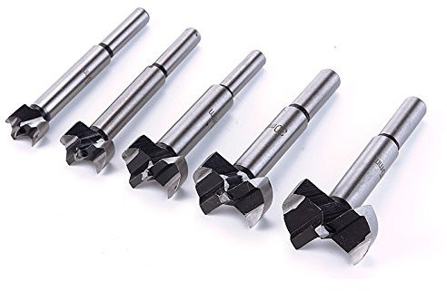 Iriisy Forstner - Set di 5 punte professionali Forstner per legno, 15-35 mm, 15/20/25/30/35 mm