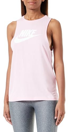 NIKE CW2206-691 W NSW Tank MSCL Futura New Canottiera Donna Colore: Rosa. Taglia M