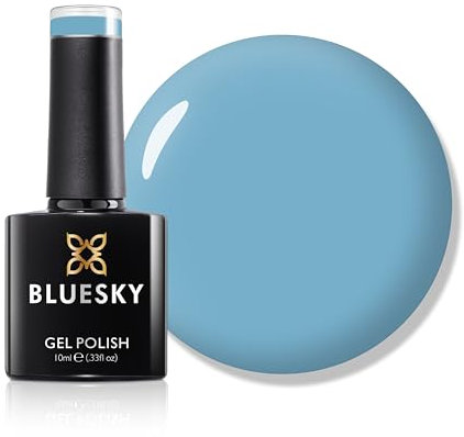 Bluesky Gel Nail Polish 10ml, Sea Green - DC061, Blue Soak-Off Gel Polish for 21 Day Manicure, Professional, Salon & Home Use, Requires Curing Under UV/LED Lamp