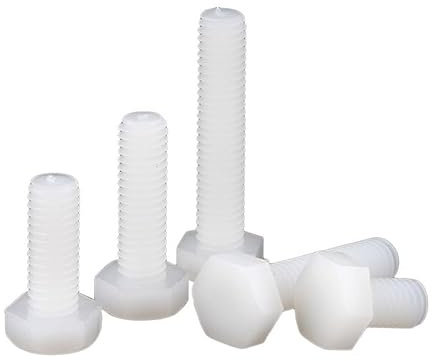 ORANXIN M6 x 15mm 20 Pcs Plastik Sechskantbolzen Nylon Sechskantschrauben Isolierung Außensechskant Schrauben Metrisch Mechanischen Befestigungen