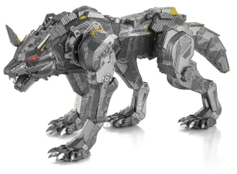 Metal Earth 3D Metallbausatz Futur Wolfsroboter Cyber Wolf ab 14 Jahre | Präzise lasergeschnittene Metallteile zum Zusammenstecken ohne Klebstoff. Detailreiche Modelle mit bebilderter Bauanleitung