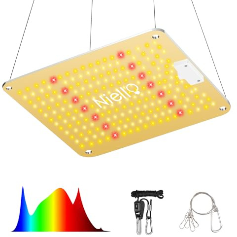 Niello lampe de croissance QB1200W, lampe led horticole avec infrarouge IR, lumières de plantes à spectre complet comme le soleil pour les plantes d'intérieur, croissance et floraison, haute PPFD