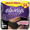 Always Discreet Boutique Inkontinenz Pants Gr. L 24 Höschen (3x8 Stück), Bei Blasenschwäche, Absorbieren Gerüche Und Feuchtigkeit, Verhindern Auslaufen, Schwarz