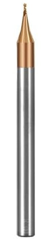 HRC60 Mikro-Schaftfräser, Aluminium, CNC-Wolframkarbid, Kugelfräser, 2 Schneiden, CNC-Maschinenfräser, R 0,15, 0,2, 0,4, 0,6 mm(Aluminum0.5XD4X50)