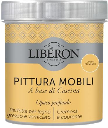 Libéron Pittura Mobili a base di Caseina Giallo Frumento 0.5 L