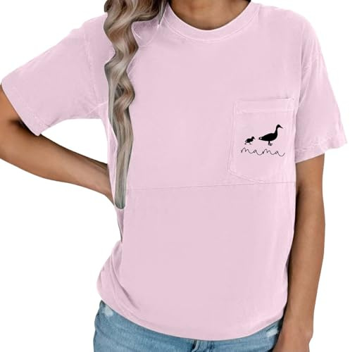 Générique Tshirt Allaitement Femme Confortable Haut Allaitement Zip Facile Grossesse maternité avec Poche t Shirt Manches Courtes Grande Taille Pantalon Noir Tenue décontractée élégante (M)