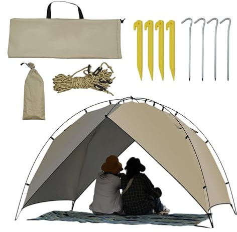 Campingzelt, Familien-Campingzelt, für den Außenbereich, tragbar, sofort, für, Terrasse, Wandern, Reisen, Picknick, Patio, Familie