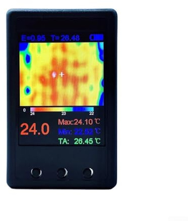Oniissy Caméra infrarouge d'imagerie thermique avec écran LCD de 2 4 pouces et port USB pour la mesure de la température dans les domaines industriels et automobiles