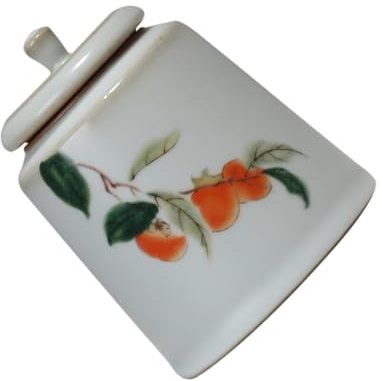 Ipetboom Tarro para Guardar Té de Cerámica Tapa, Bote Vintage, para Almacenar Azúcar y Aperitivos en Casa
