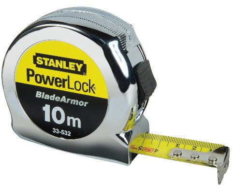 Stanley 0-33-532 10m Micro Powerlock Tape with Blade Armor