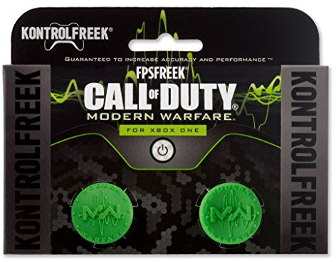 KontrolFreek FPS Freek Call of Duty Modern Warfare für Xbox One Controller | Performance Thumbsticks | 1 x Kurz Konvex, 1 x Hoch Konkav | Grün