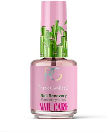 Pink Gellac Nagelhärter Mit Bambus-Extrakt - Nagelpflege zum Schutz vor Bruch und Splittern - Nail Hardener für Gesund Glänzende Nägel - Ideal Nach Gel Maniküre - Fördert Natürliches Nagelwachstum
