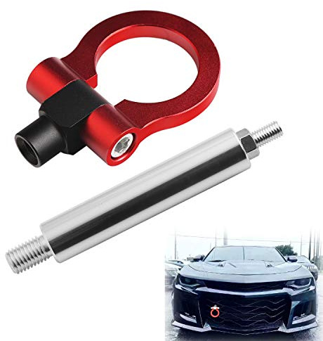 Benkeg Anhängerhaken Dekorative Anhänger Ring Abschlepphaken Frontstoßstange Metallfarbe Sprühen Traktionshaken Ersatz für Chevrolet Camaro (2016+)