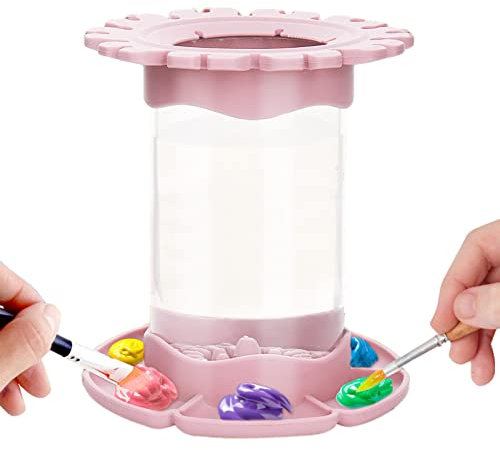 Paint Brush Cleaner Rinse Cup Fre-sh Water Rinse Well, Brush Rinser Painting, Multifunctional Paint Brush Cleaner Painting Supplies For Acrylic, Watercolour, And Water-Based Mediums
