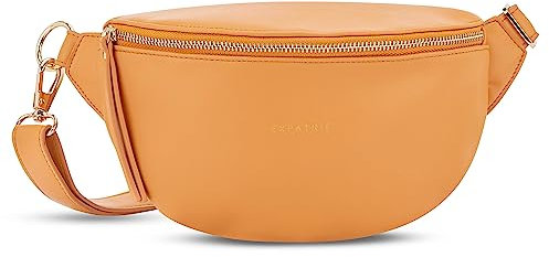 Expatrié Bauchtasche Damen Orange - Alice Small - Gürteltasche für Festival, Reisen & Alltag aus Veganem Leder - Brusttasche Stylisch - Wasserabweisend