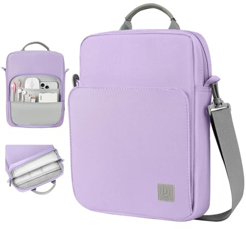 Dadanism 13 Borsa per Tablet con Tracolla Compatibile con iPad Pro 13 M5/M4, iPad Air 13 M4/M3, MacBook Neo 13, MacBook Air 13 M5/M4, Galaxy Tab S10 FE Plus 13,1/Tab S10+ 12,4, Viola Grigio