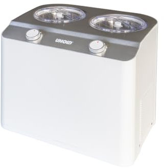 Unold Doppio Gelatiera compressore 2,4 L 250 W Acciaio satinato, Bianco