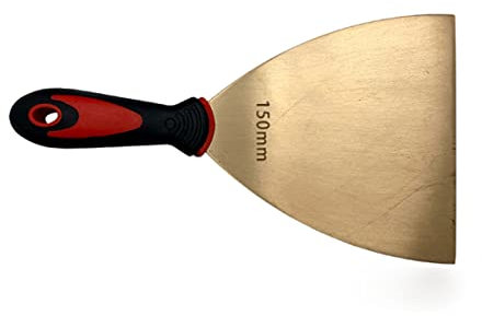Spachtelmesser, Spachtelmesser, Kupfer-Spachtelmesser, flexible Klinge for Trockenbau, Spachtelmasse, Abziehbilder, Tapeten, Backen, Spachtelarbeiten, Flicken und Malen, 50 mm (Size : 150mm)