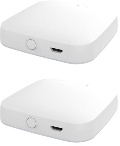 Janasiba 2 x Multi- Smart Gateway ZigBee WiFi Bluetooth Mesh Hub Trabajo con la aplicación inteligente Tuya Control de voz a través de Home