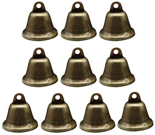 Kleine Glöckchen zum Aufhängen, Weihnachtsglocken, Haustierhalsband, Glocken für Hochzeit, Hallowmas Dekoration, 10 Stück