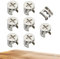 8PCS Furniture Connecter Cam Lock Nuts Fittings Sturdy and Durable Furniture Cam Lock Nut Connectors Easy to Use Cam Lock Nut Suitable for Cabinet Drawer Wardrobe Panel Connecting