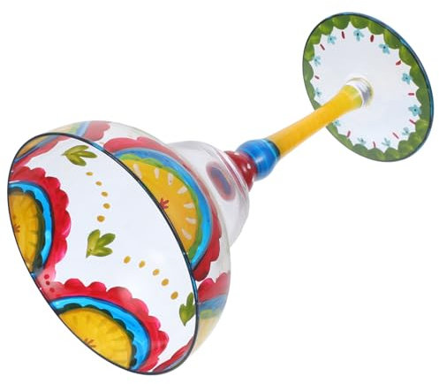 PRETYZOOM Bicchiere Da Margarita Dipinto A Mano Elegante Bicchiere Da Vino Amici Famiglia Occasioni Festive