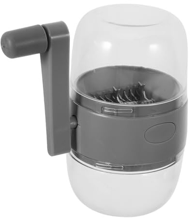 GRIRIW Picadora Manual de Nueces Manivela, Trituradora Portátil de Plástico para Secos y Jengibre, Adecuado para Cocinas en Casa y Picnics al Aire Libre