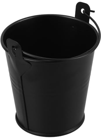 Milisten Secchio Per Grasso in Metallo 7,7x7,5x5,6 Cm, Accessorio Per Griglia Barbecue Da Esterno, Raccoglitore Di Olio e Grasso Per Campeggio e Picnic