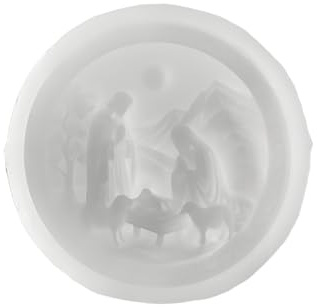 Duvcoywae Molde de Nacimiento | Moldes de Yeso del Nacimiento de Jesús,Molde de Silicona 3D con Desmolde Fácil Navideño - para Jabón Chocolate Fondant Horneado y Manualidades