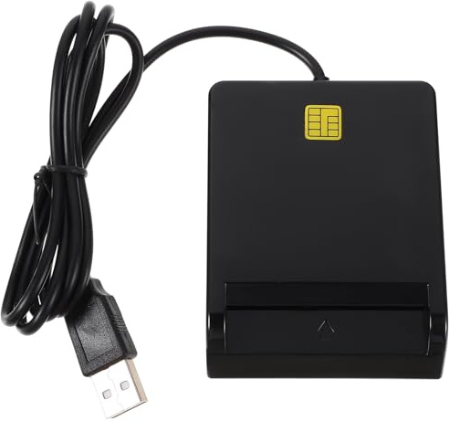 TOBBOMEY Lecteur de Cartes USB Multi-Cartes Portable Compatible Windows Vista et X Lecteur Multifonction Compact pour Dnie ATM IC Id CAC Sim et Smart Card