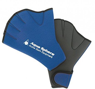 Aquahandschuhe, offen (Paar), S, blau