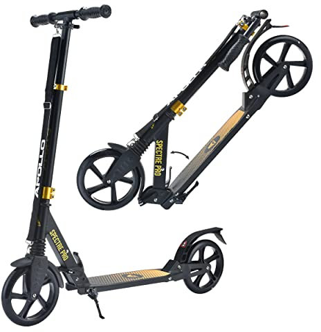 Apollo 200mm Wheel City Scooter - Spectre Pro | Luxus Cityroller mit Doppel Federung, | City-Roller klappbar und verstellbar | City Roller für Kinder | Roller für Erwachsene | Kinderroller ab 6 Jahre