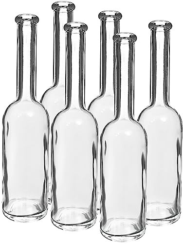 BROWIN 100 ml – 10 cl botellas de vidrio 6 + corchos caseros