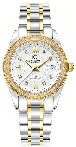 Gosasa Automatikuhr Mode Damen Analog Uhren Edelstahl Link Wasserdicht Damen Luxus Kleid Uhr