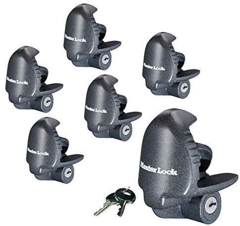 Master Lock - (4 Keyed Alike Universal Trailer Coupler/Tongue Locks 379KA-4