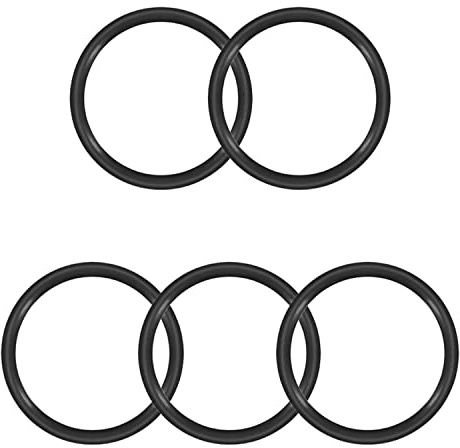 Othmro 5pcs O-Rings Seal Rubber Washer, 70mm OD 60mm ID 5mm Width, Nitrile Rubber Sealing Gasket Rings, Washers Seal & Auto Quick Repair