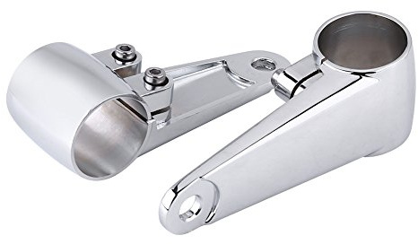 Soporte de montaje de faro de motocicleta Universal de 2 piezas, soporte de horquilla frontal de montaje de faro lateral para tubo de horquilla de 35 mm-41 mm