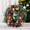 Buer Homie Corona Navidad Puerta 30 Cm, Guirnalda Adorno NavideñO Puerta, Decoracion Puerta Navidad, Corona NavideñA, Adornos Navidad Puerta, DecoracióN NavideñA Puerta