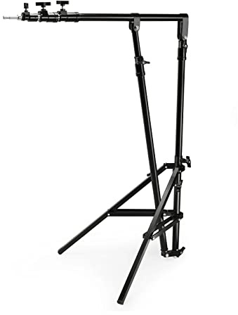 Pied télescopique PROAIM pour éclairage Suspendu avec Fixation 5/8 pour éclairage Suspendu et Accessoires. Bras de 2,4 m, Pied de 2,4 m, Pieds de Mise à Niveau. Charge utile jusqu'à 9 kg (P-BMLS-01)