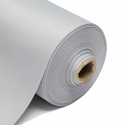 10m Grey Thermal Blackout Curtain Lining – 3 Pass Opaque Blackout Curtain Fabric, 260GSM 54” Inches 137cm Wide – for Home, Caravans & Campervans – Fabric by The Metre by Discount Fabrics LTD